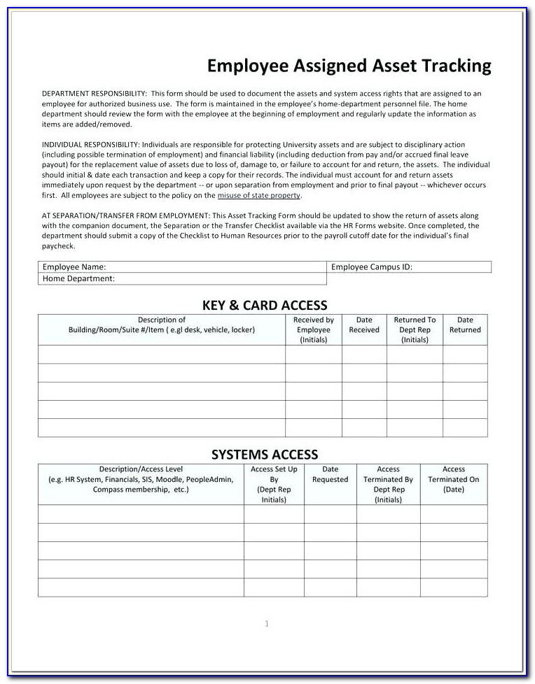 It Asset Management Policy Template
