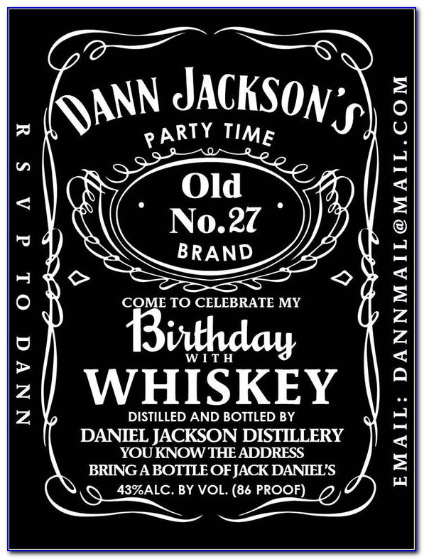 Jack Daniels Invitation Template Download
