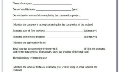 Job Position Proposal Template Word