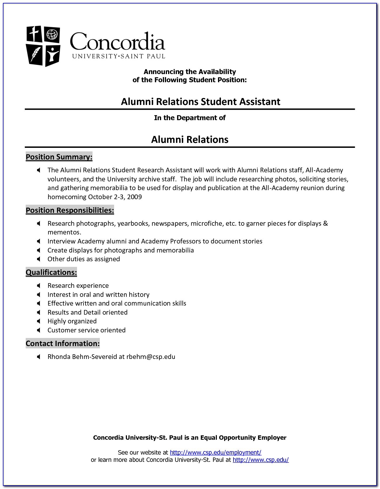 Job Posting Template For Administrative Assistant