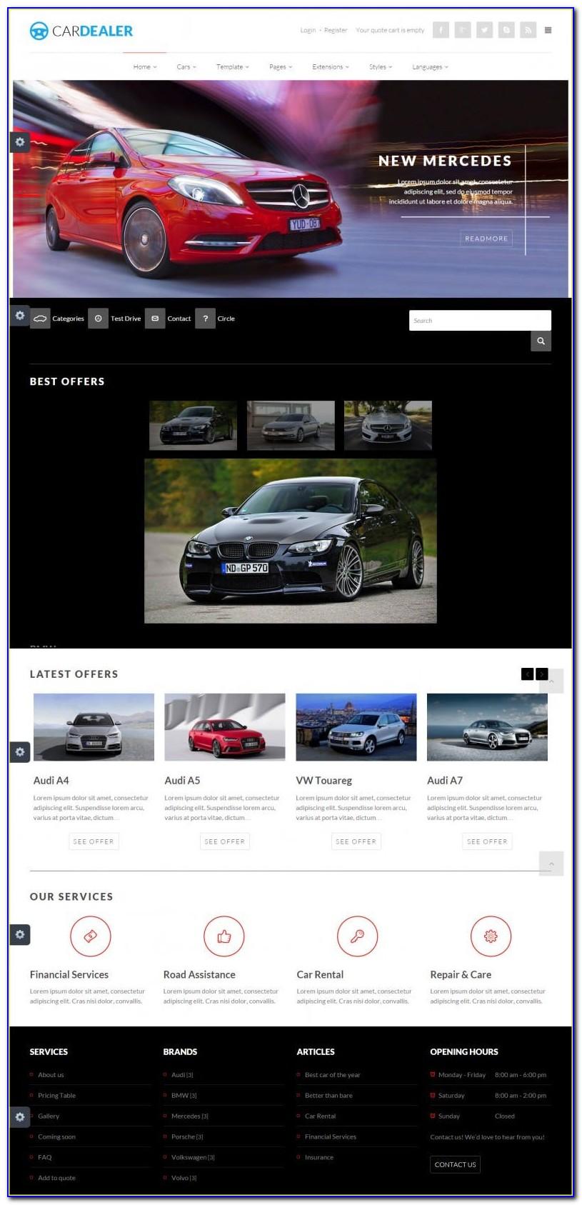 Joomla Car Dealer Template Free Download