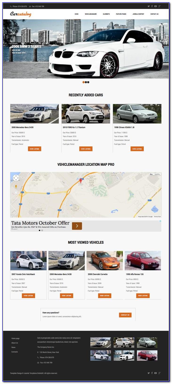 Joomla Car Dealer Template Free