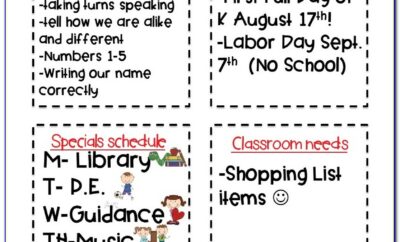 Monthly Newsletter Template Preschool