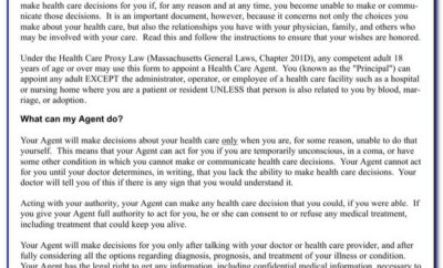 New York State Health Care Proxy Form 2014