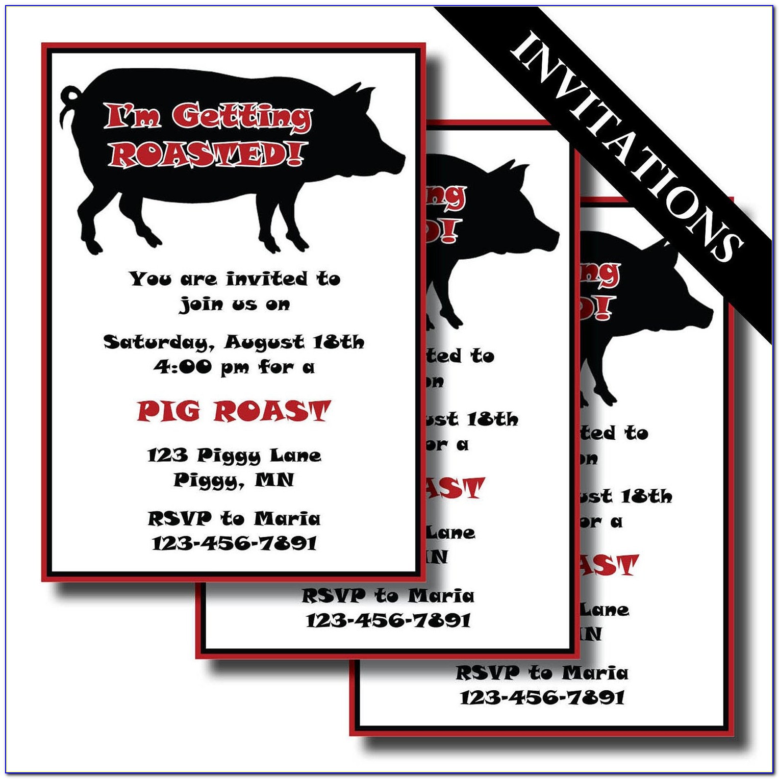 Pig Roast Invitation Wording