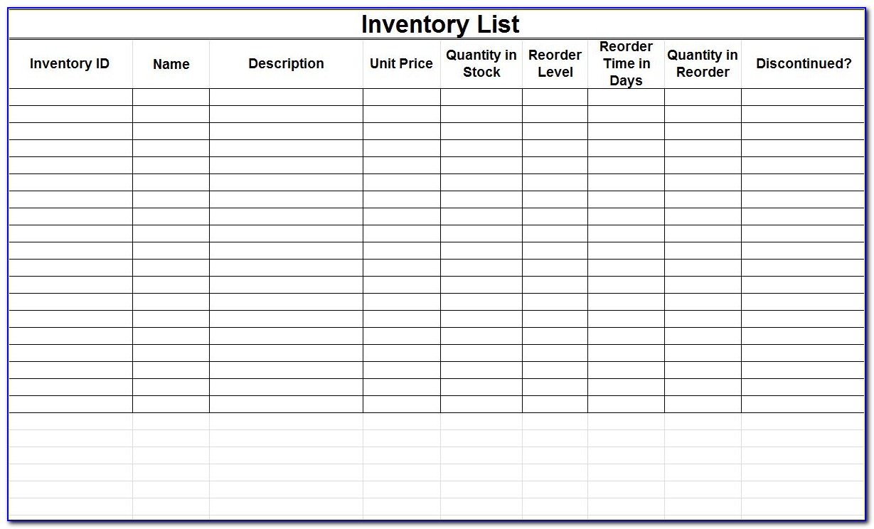 Retail Inventory Tracker Excel Template