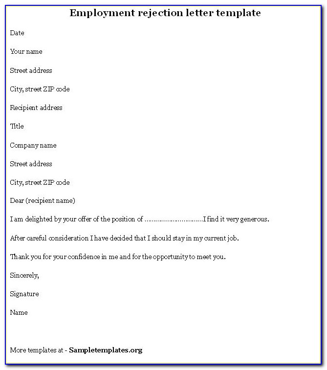 Simple Job Offer Letter Sample Uk Free