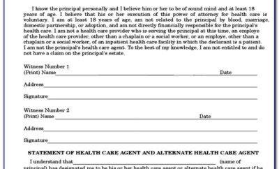 State Of Wisconsin Health Care Power Of Attorney Form