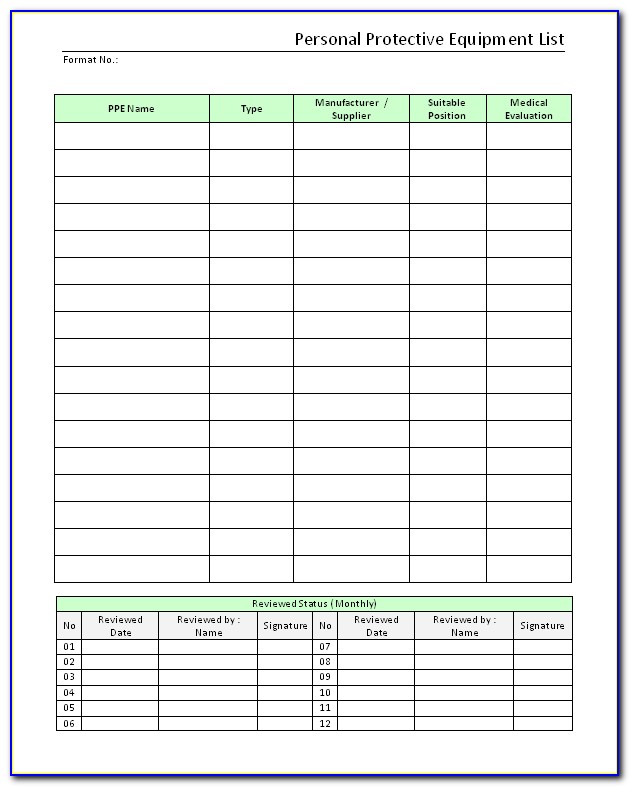 Workplace Inspection Checklist Template Free