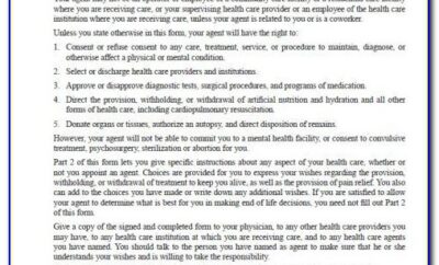 Advance Healthcare Directive Form California Pdf