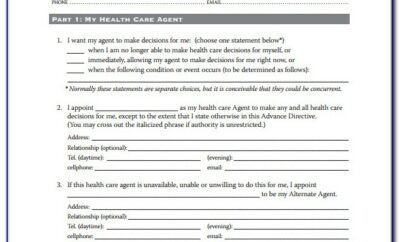 Advance Healthcare Directive Form Florida