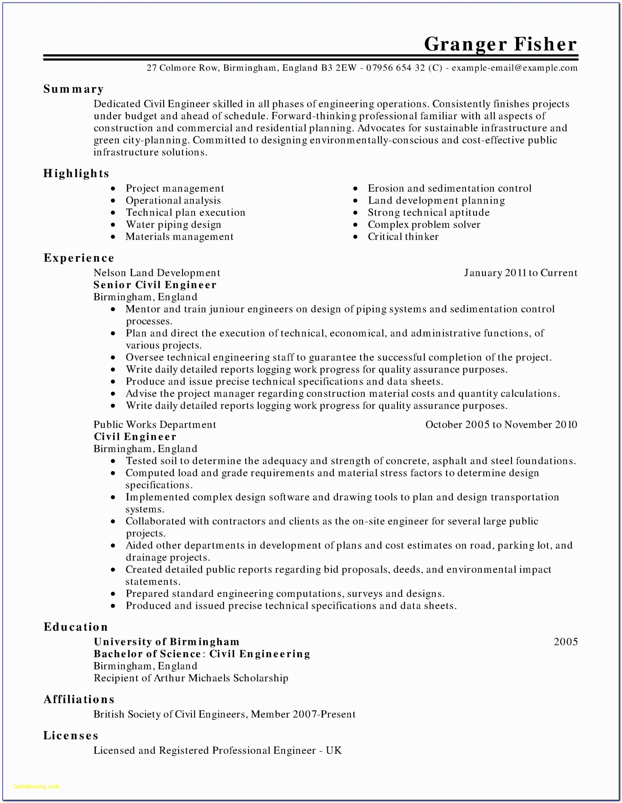 Free Cv Template For Lawyers