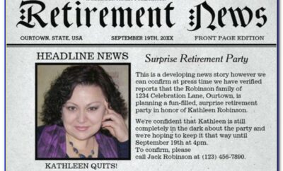 Free Downloadable Retirement Invitation Templates