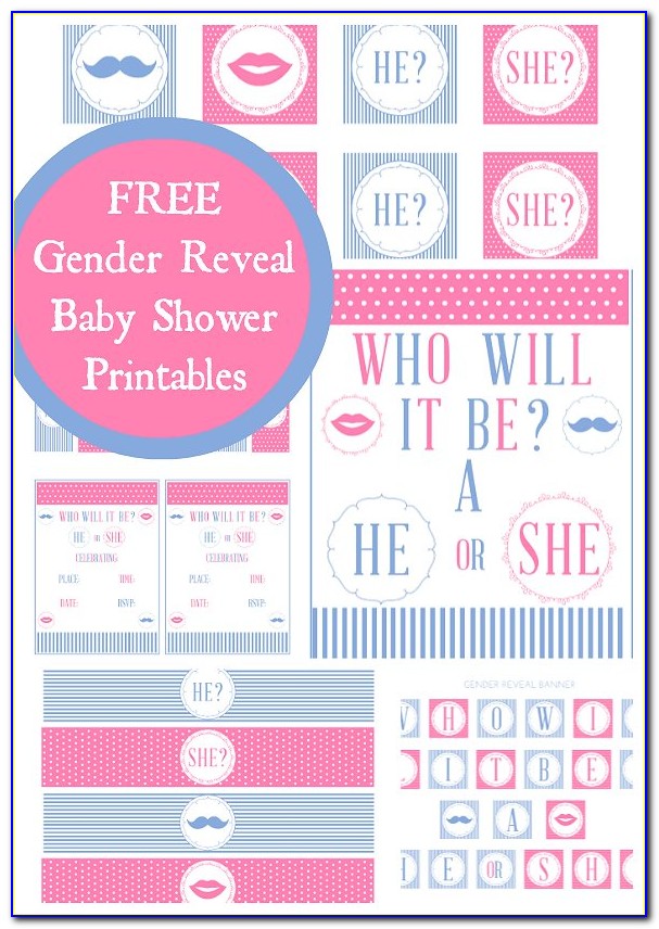 Free Editable Gender Reveal Invitation Templates