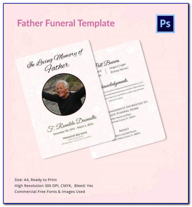 Free Funeral Program Template Download 2010