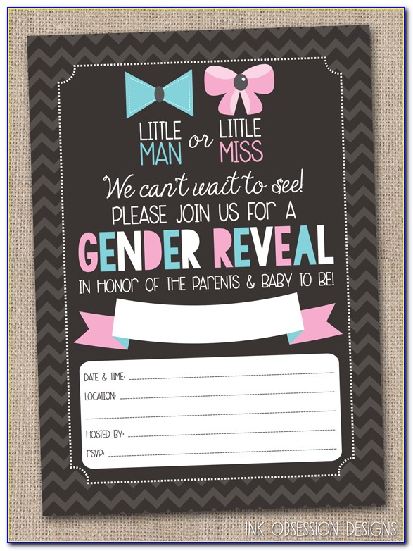 Free Gender Reveal Flyer Template