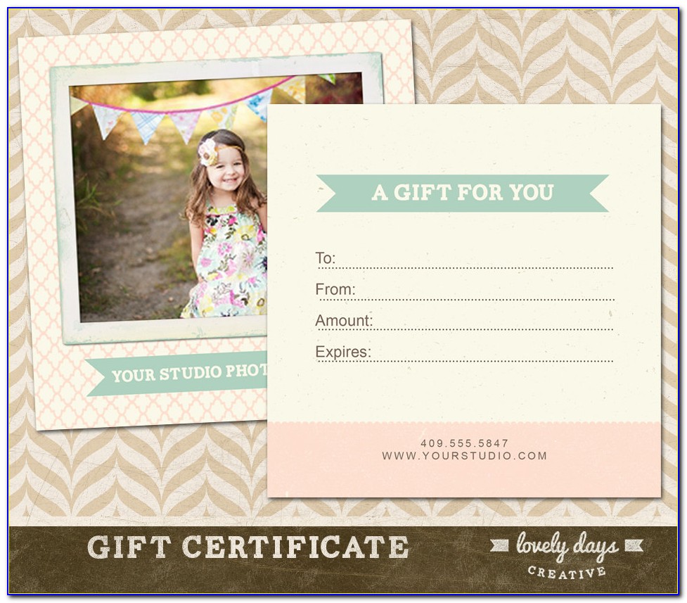 Free Gift Certificate Template For Photographers