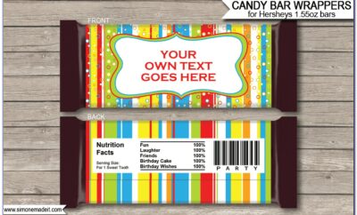 Free Hershey Candy Bar Wrapper Template Baby Shower