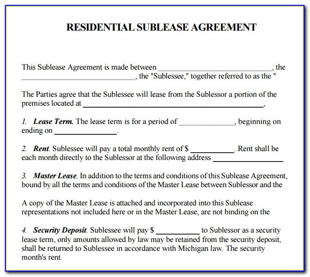 Free Lease Agreement Template Ontario