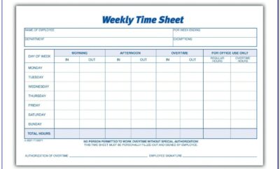 Free Printable Weekly Budget Planner Worksheet