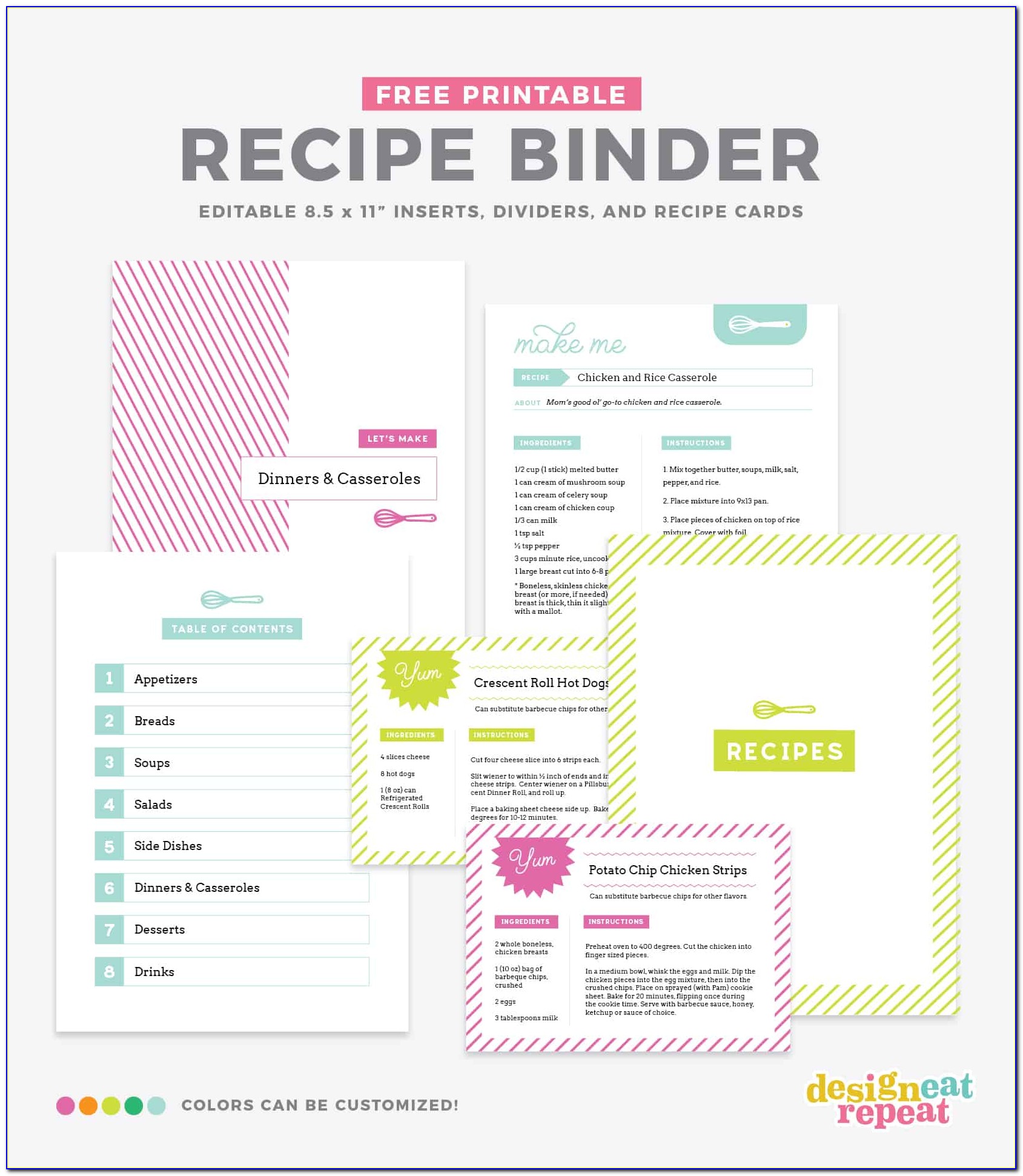 Free Recipe Book Powerpoint Template
