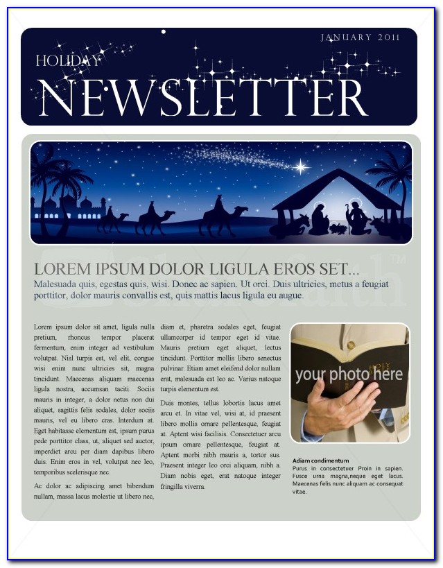 Free Religious Christmas Newsletter Templates