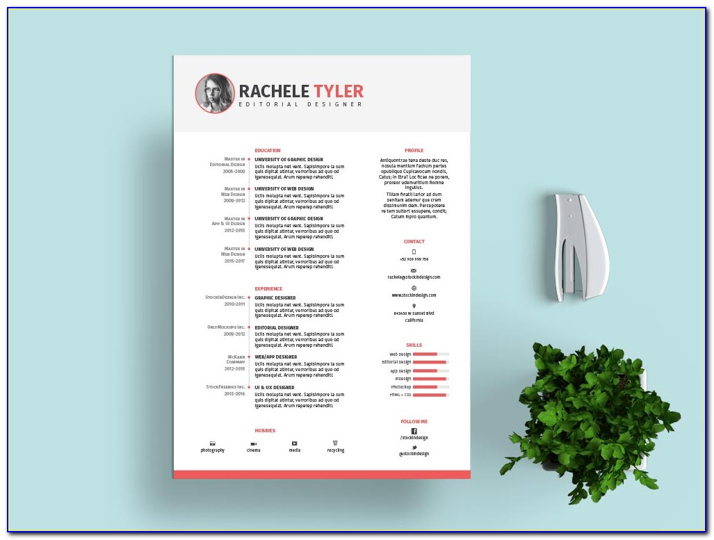 Free Resume Template For Apple