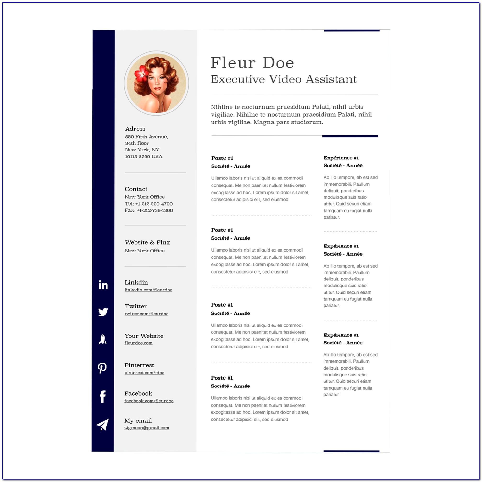 Free Resume Templates For Creative Professionals