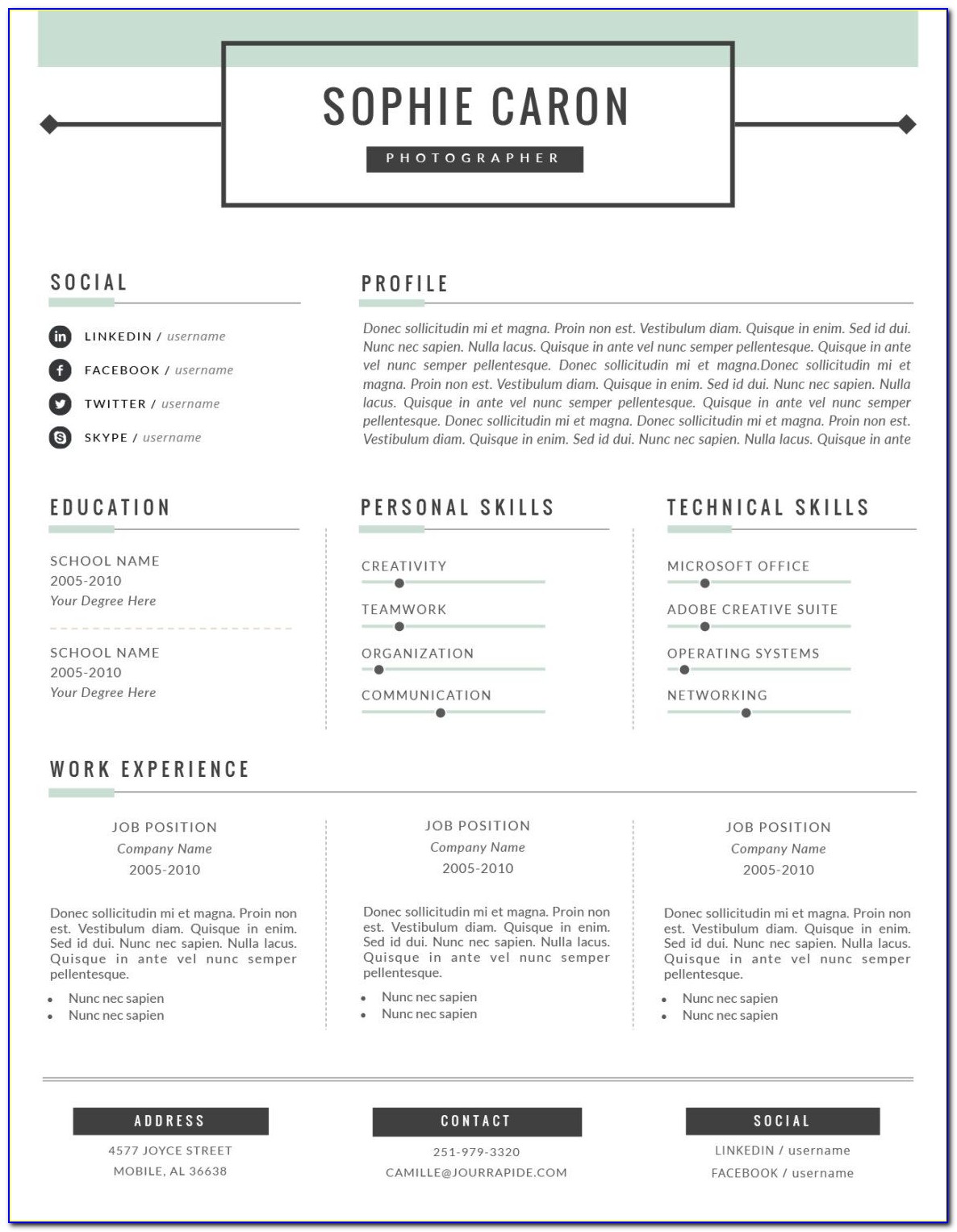 Free Resume Templates For Engineers