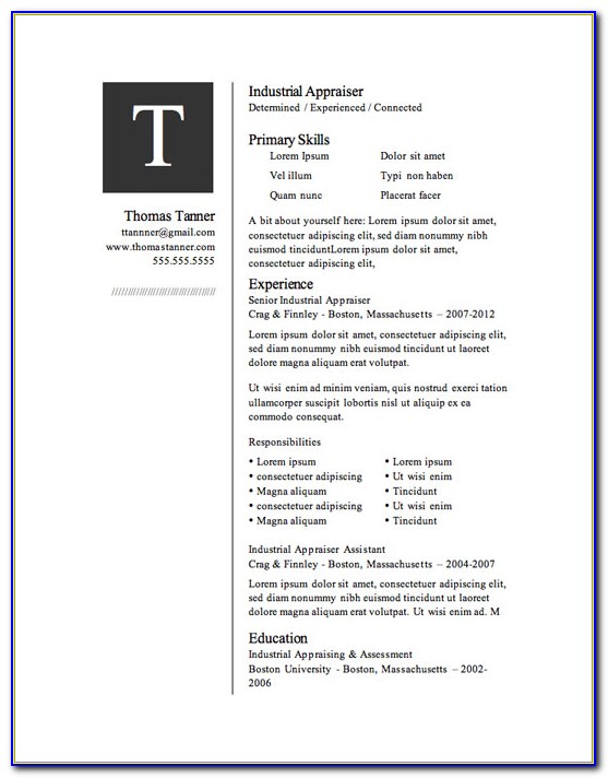 Free Resume Templates For Teens