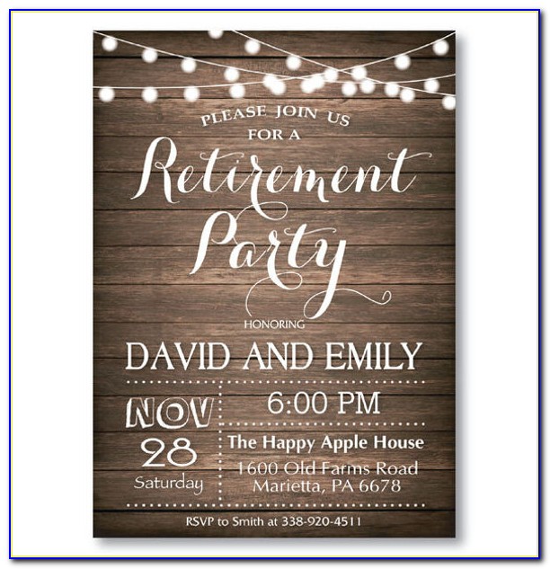 Free Retirement Invitation Templates For Word