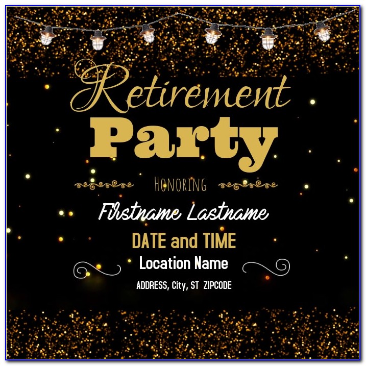 Free Retirement Party Flyer Templates For Word