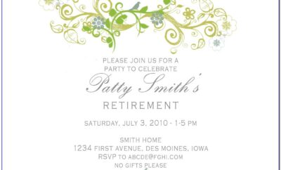Free Retirement Party Invitation Templates For Publisher