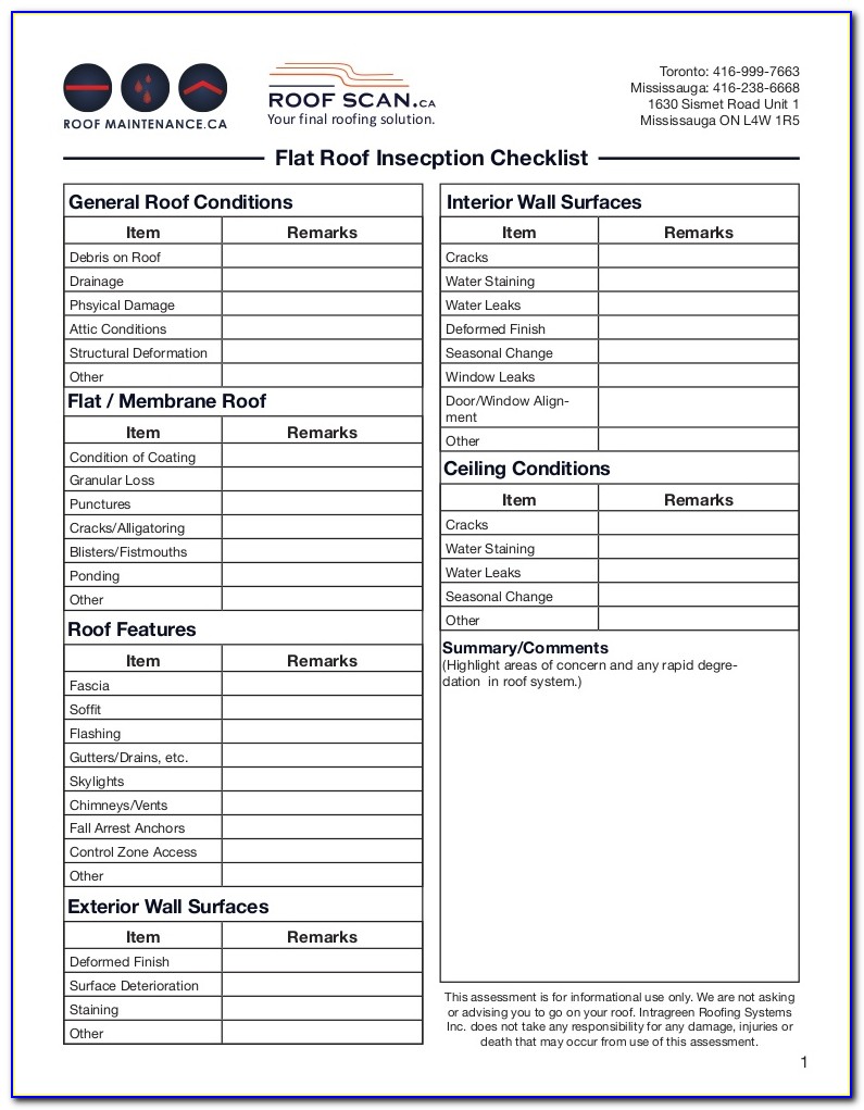 Free Roof Certification Template