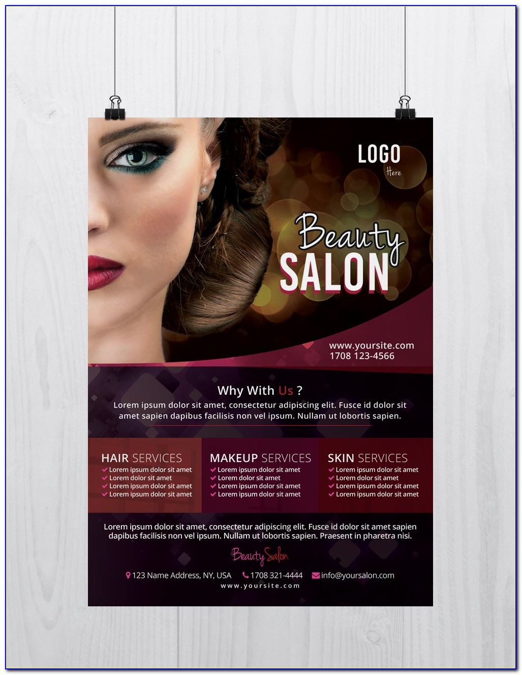Free Salon Flyer Design Templates