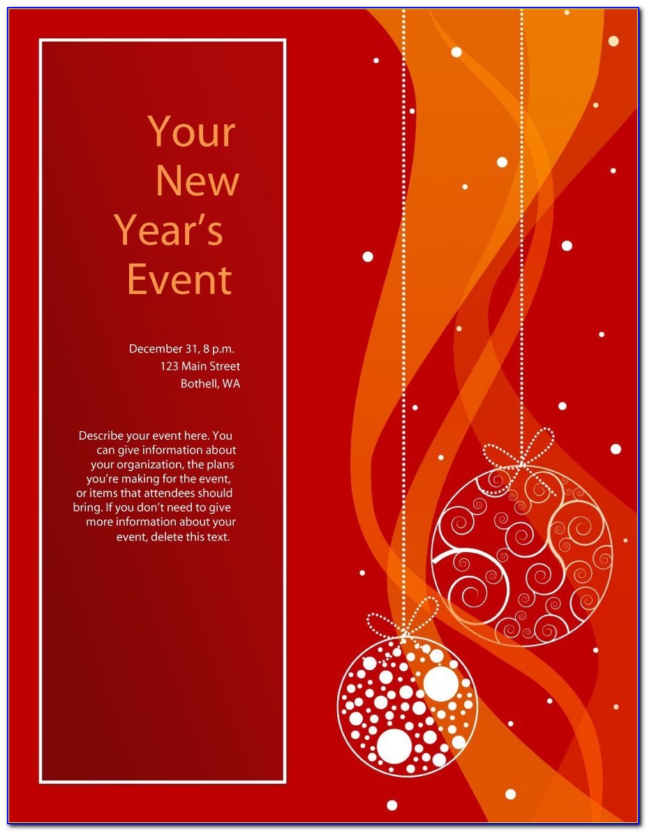 Free Template For Christmas Flyer