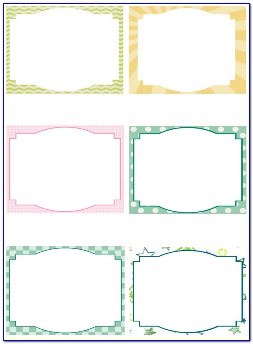 Free Template For Note Cards