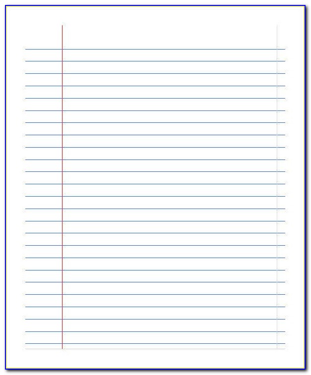 Free Template For Notebook Paper