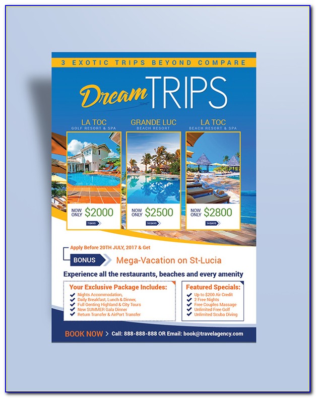 Free Travel Brochure Templates For Microsoft Word