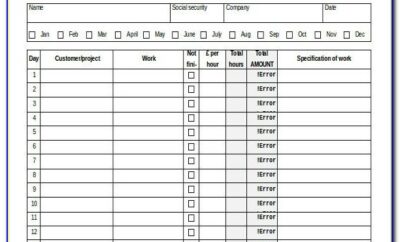 Free Two Week Timesheet Template Excel