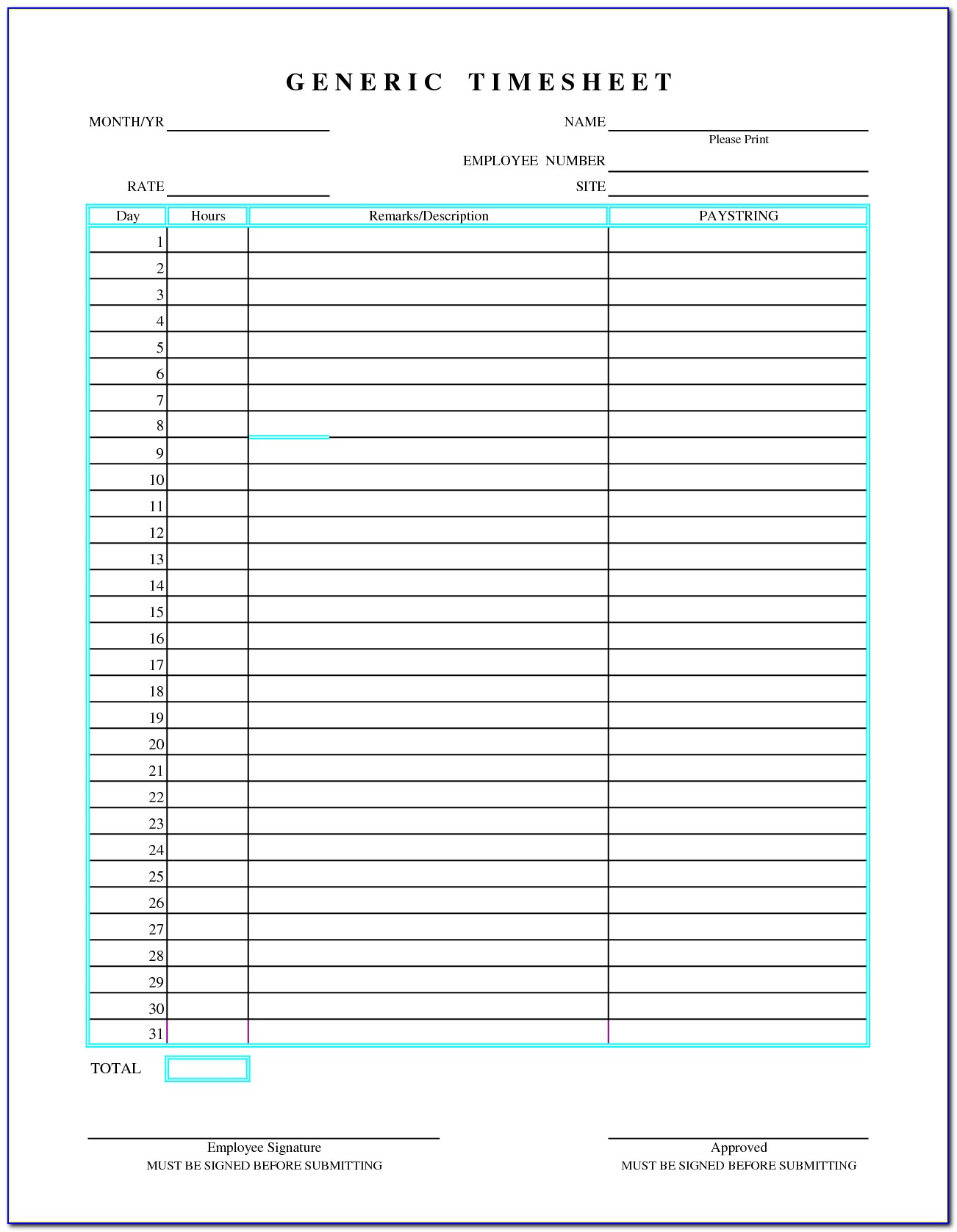 Free Weekly Budget Worksheet Printable