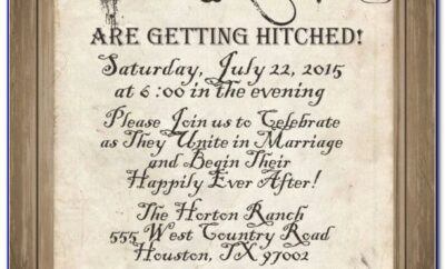 Free Western Party Invitation Templates