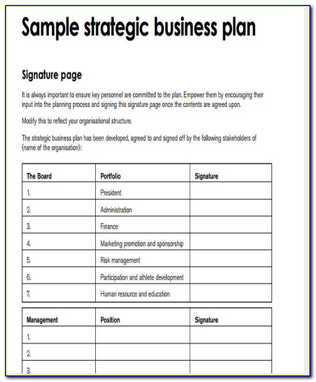 Free Yearly Business Plan Template