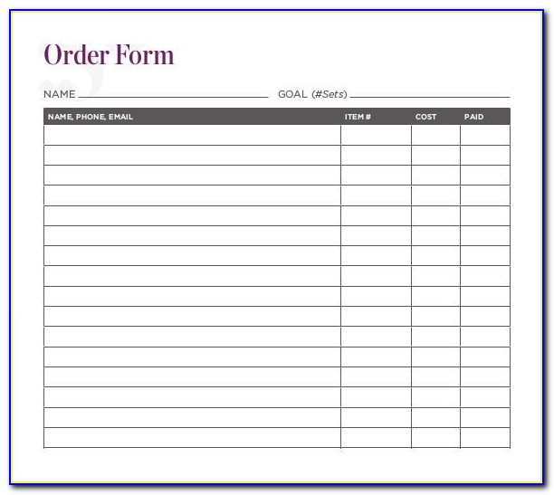 Fundraising Form Template Excel