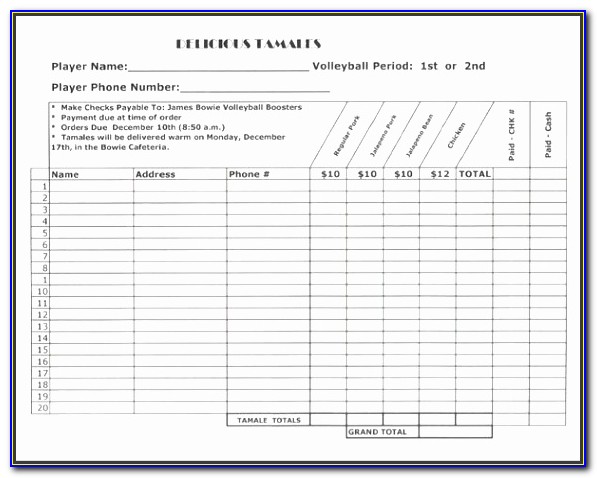Fundraising Request Form Template