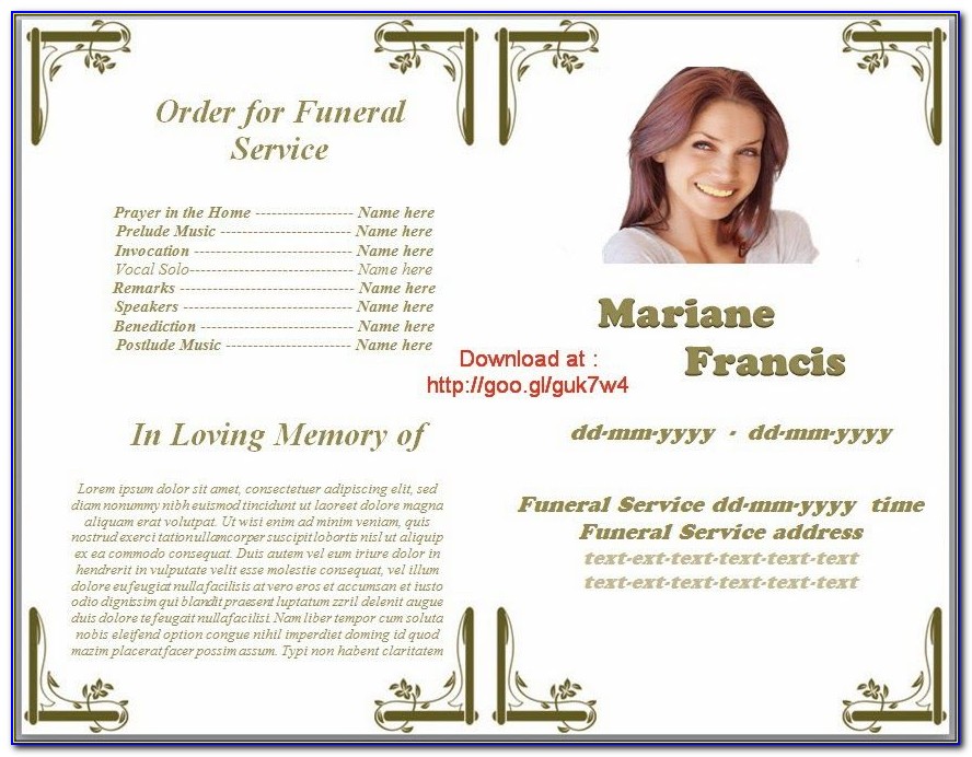 Funeral Home Brochure Templates