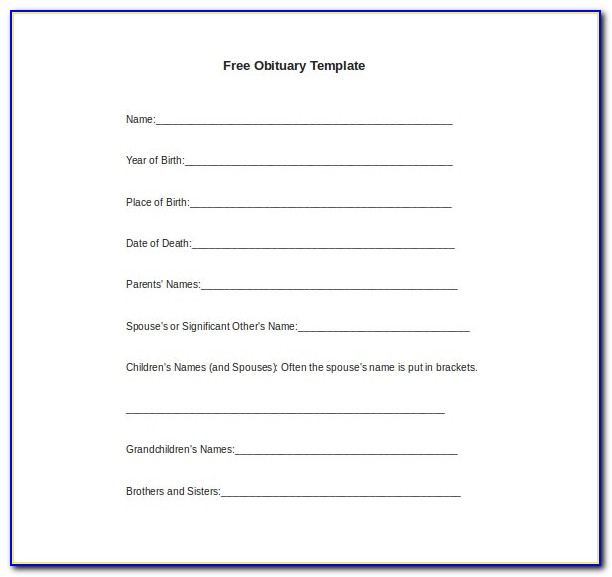 Funeral Mass Booklet Word Template