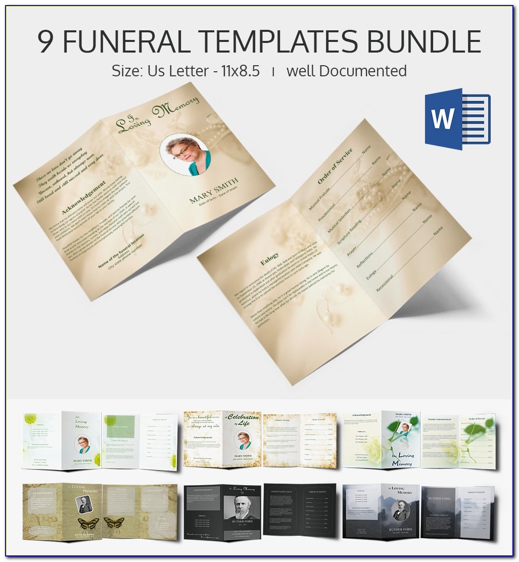 Funeral Program Examples Free
