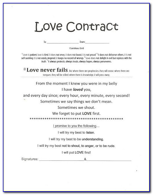 Funny Friendship Contract Template