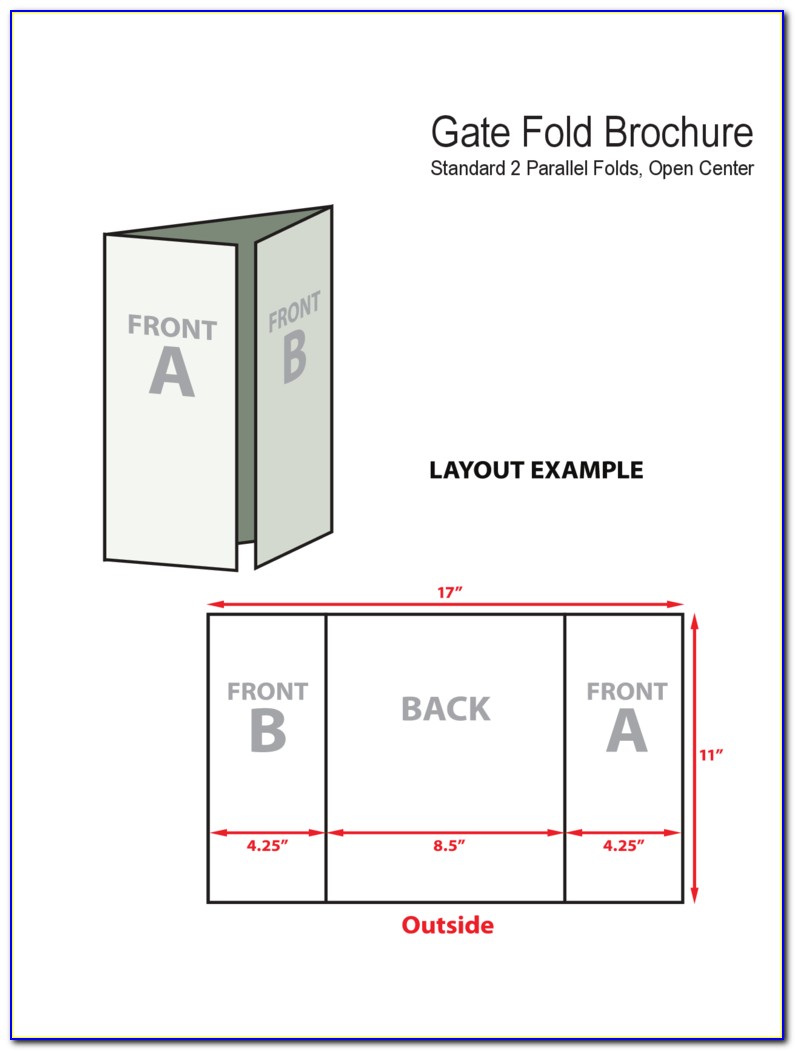 Gate Fold Brochure Template Word
